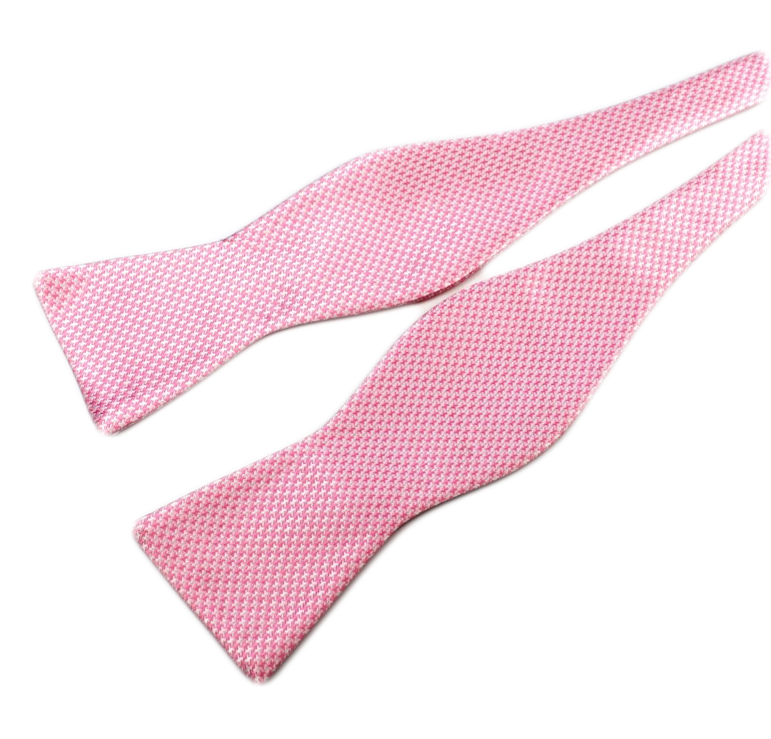 Pink Silk Bow Tie