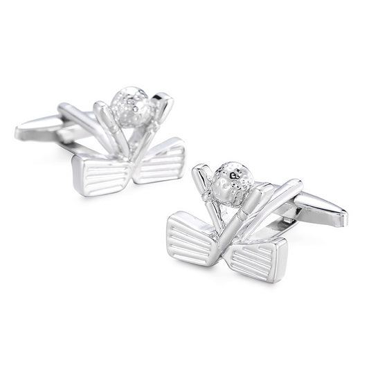 Golf Club and Ball Cufflinks