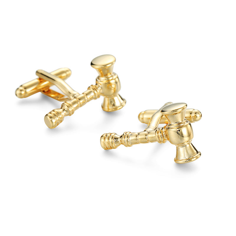 Gavel Gold Cufflinks