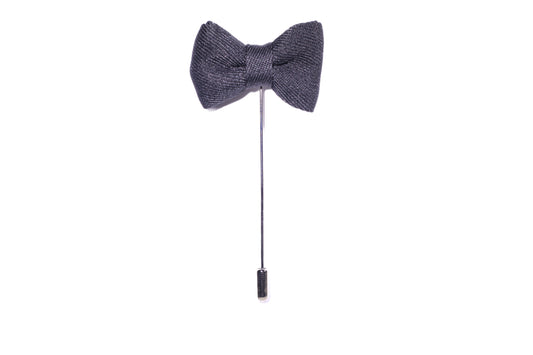 Black Bowtie Lapel Pin