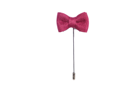 Burgundy Bowtie Lapel Pin