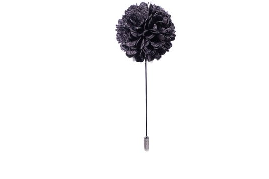 Dark Grey Burst Lapel Pin